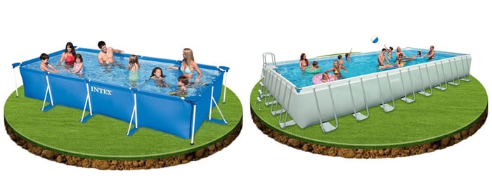 Rektangulära Pooler Ovan Mark