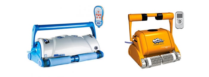 Robotar till Allmän Pool för en mer krävande rengöring Robots till Allmän Pool