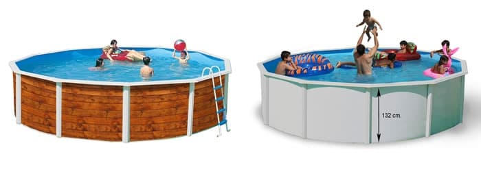 Urval av flyttbara runda pooler Runda Pooler