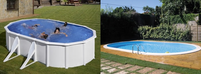 Utomhuspooler dra nytta av det goda vädret för att njuta av vattnet Utomhuspooler