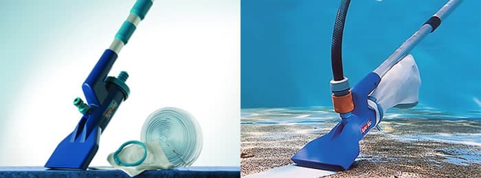 Venturisug Pooldammsugare, designad för små och medelstora pooler Venturisug Pooldammsugare