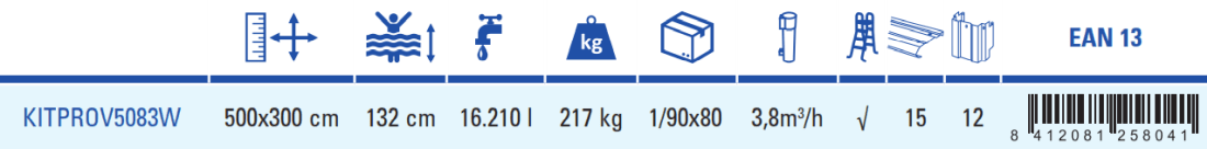 Gre Pool Maldivas 500x300x132 KITPROV5083W